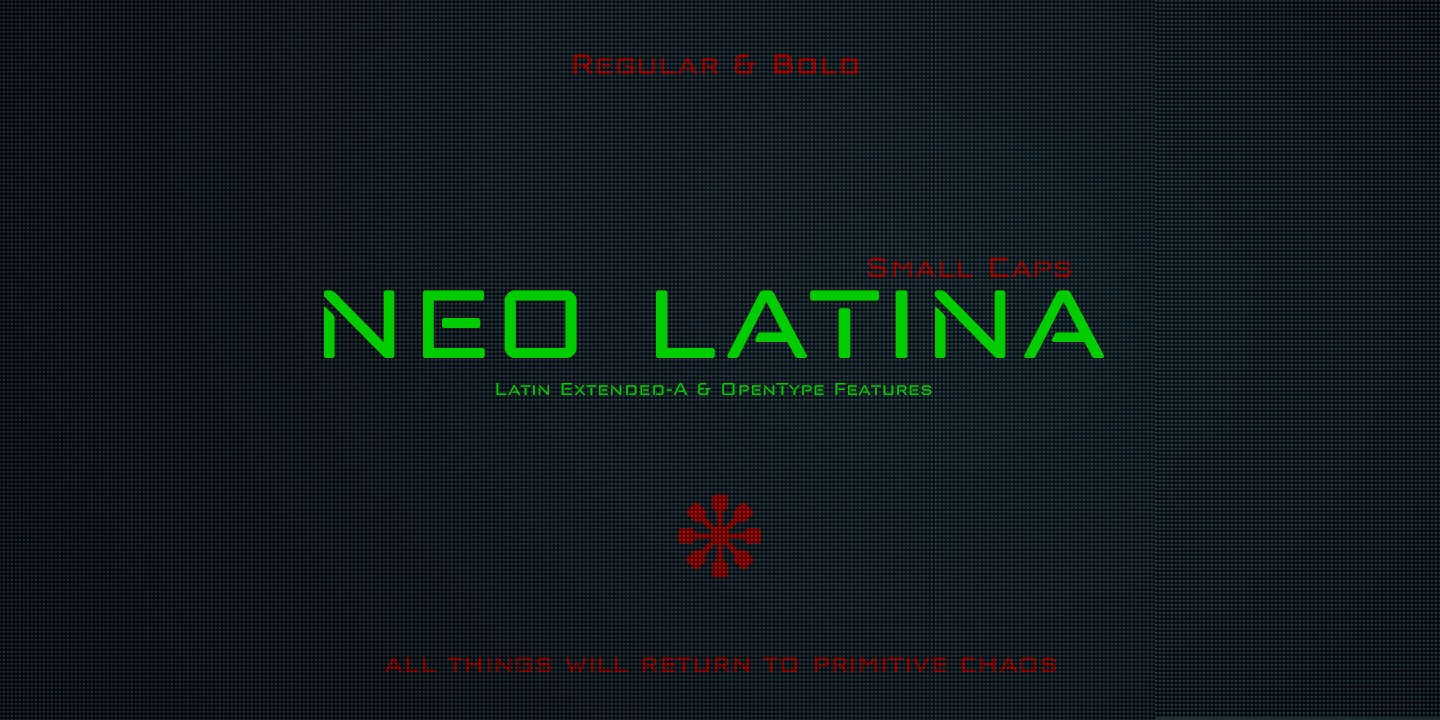 Przykład czcionki Neo Latina Bold